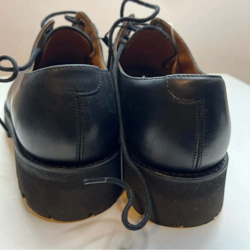 Grenson Landon Leather Derby Shoes Mens US 8.5 Black New - Picture 13 of 15